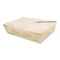 World Centric No Tree Folded Takeout Containers, 50 oz, 6.2 x 8.5 x 1.85, Natural, Sugarcane, 200PK TO-NT-2 - alternate 1